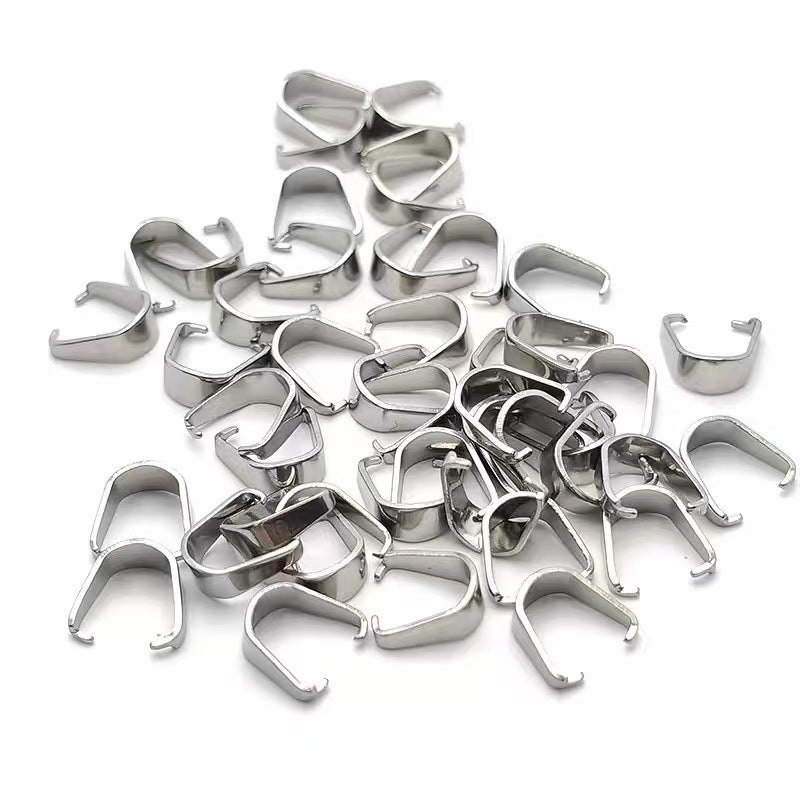 Alloy Oval Buckle Pendant Clip Accessory