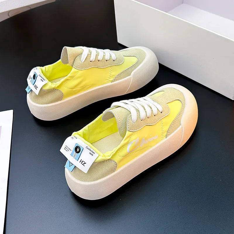 Female student height increasing thick soled sports board shoes casual shoes for women
