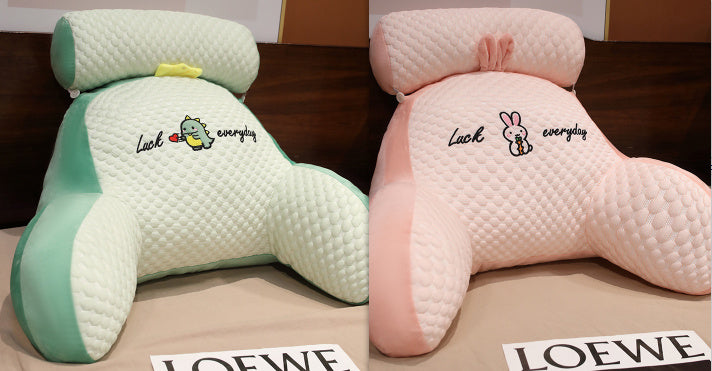 Fluffy Triangle Reading Cushion Lumbar Support