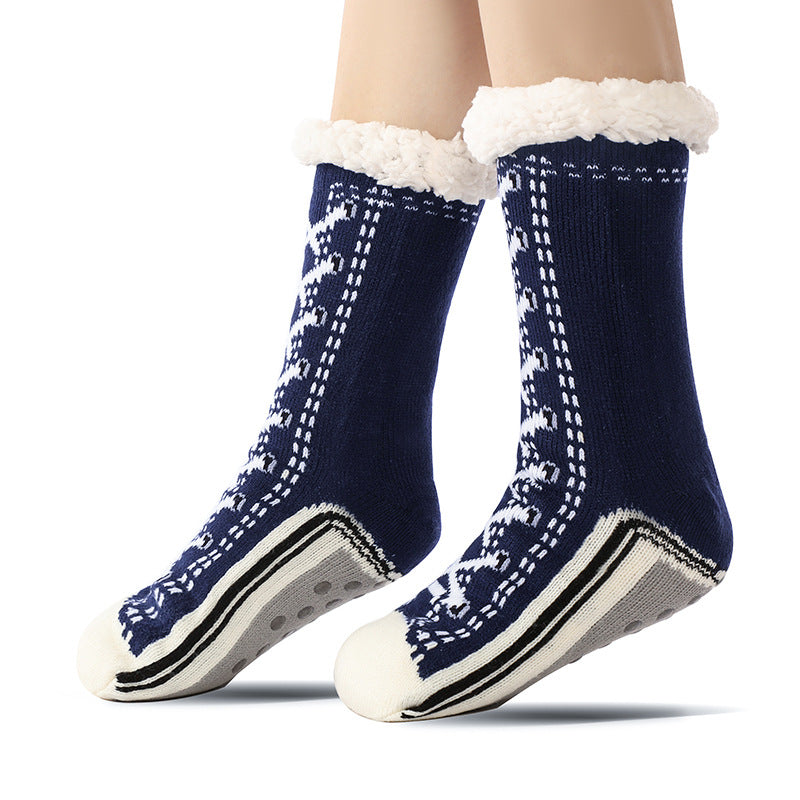 Floor Socks, Lamb Fur, Warm Socks, Postpartum Socks, Home Socks, Sleep Socks, Ultra Thick Plush Women's Socks