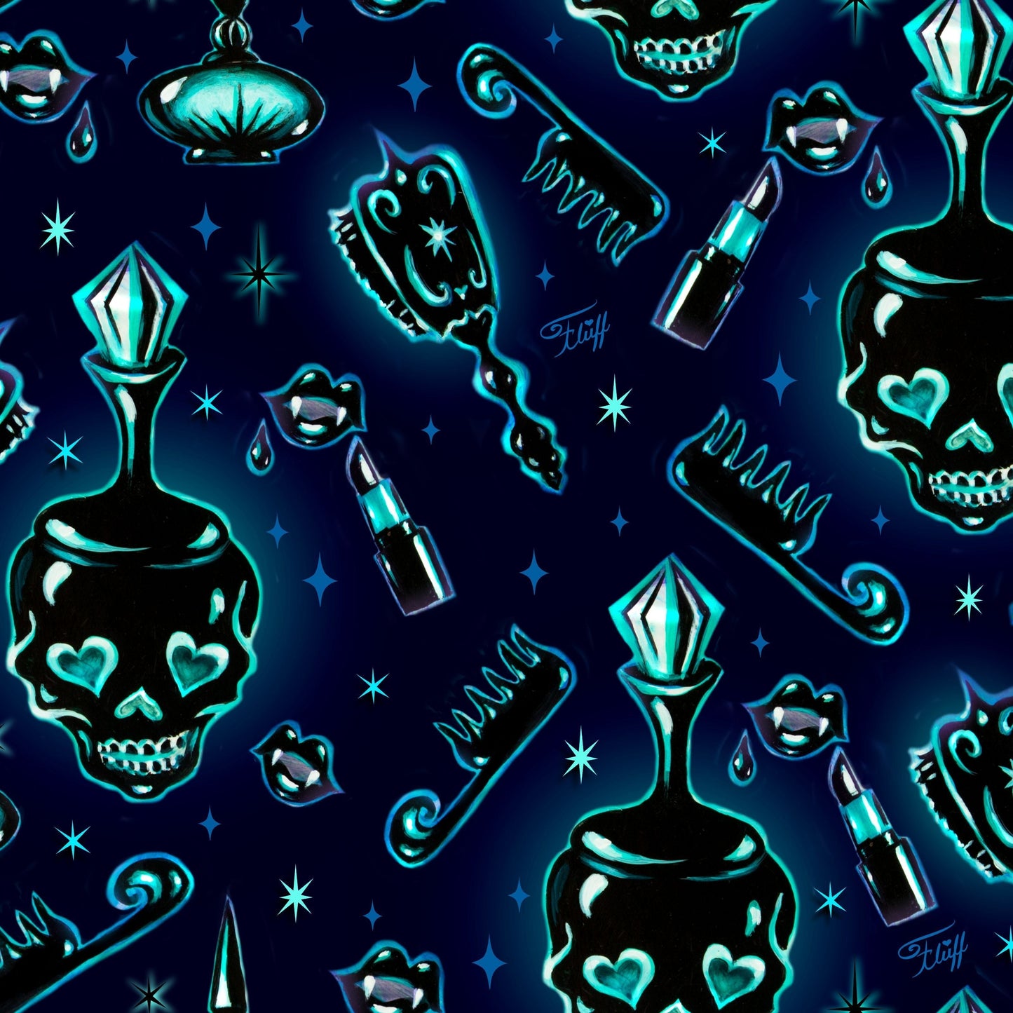 "Dark Desire" Leggings by Miss Fluff x Lipstick & Chrome