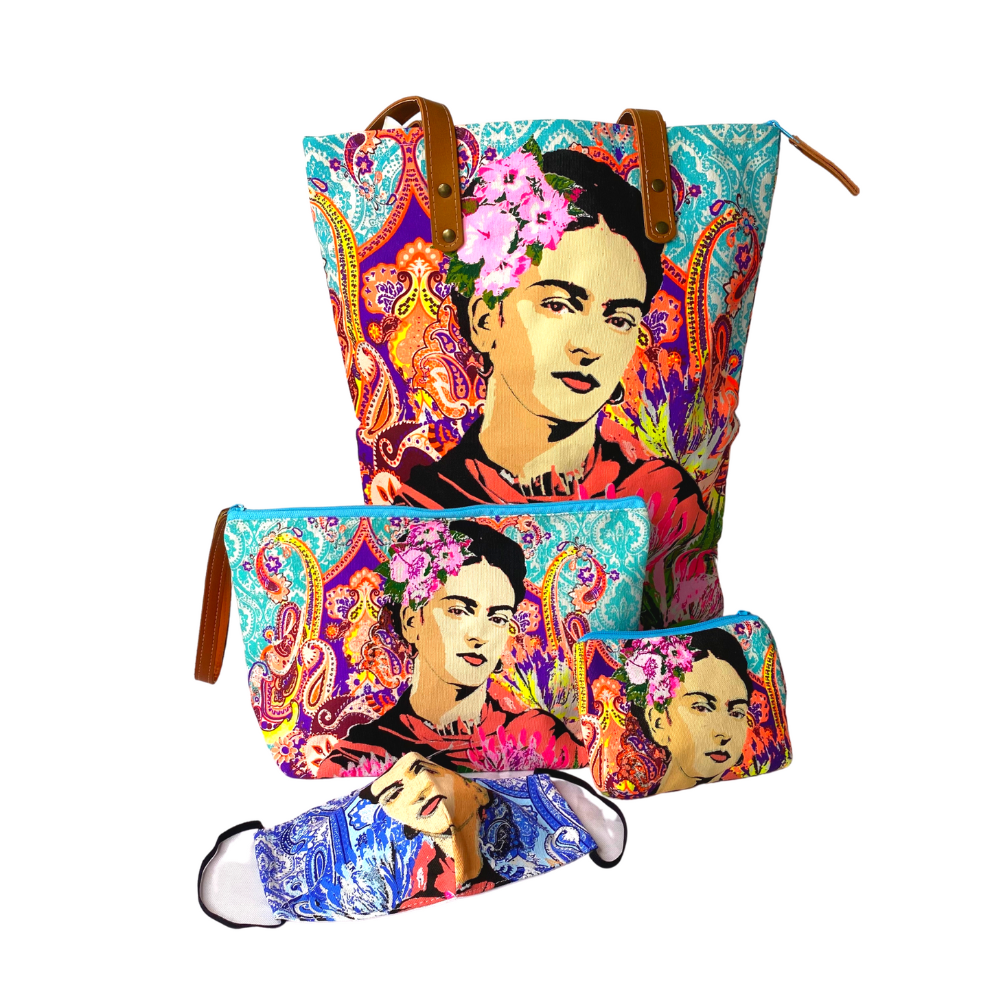 Frida Kahlo Printed Boho Mexican Style Coin Purse - Thailand