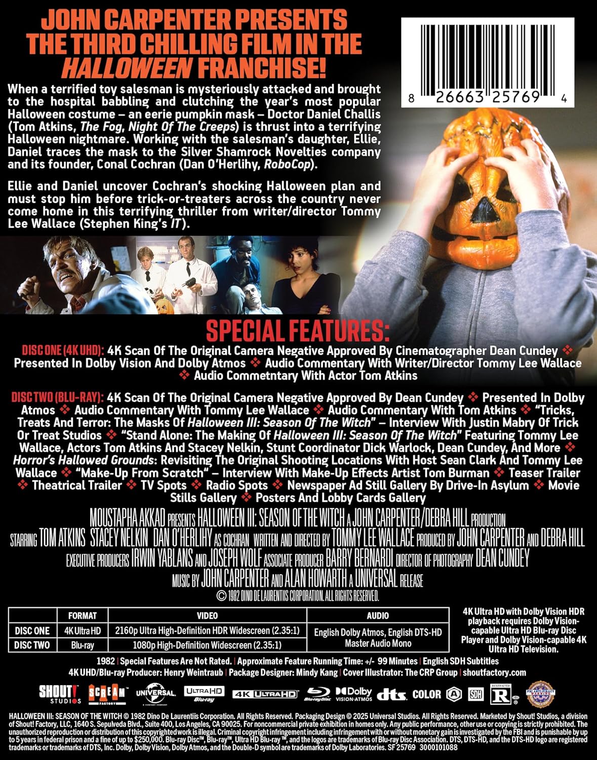 Halloween III: Season of the Witch (1982) Limited Edition Steelbook [4K Ultra HD + Blu-ray]