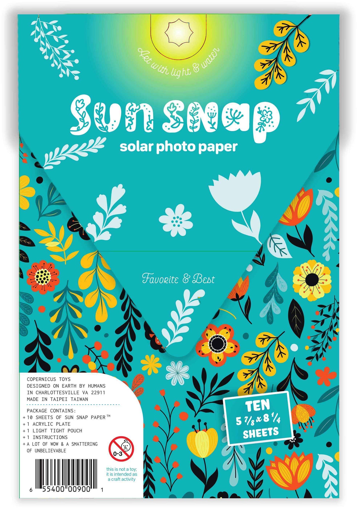 Sun Snap Photo Paper: Sunshine & Creativity - 5.8x8.3”