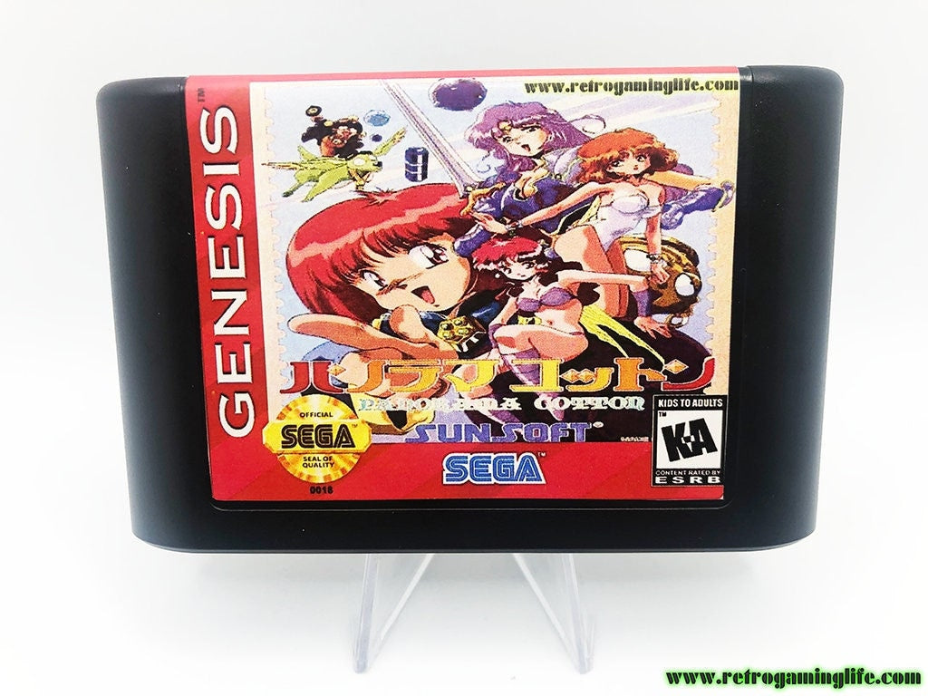Panorama Cotton Shoot 'Em Up Repro Sega Genesis Game