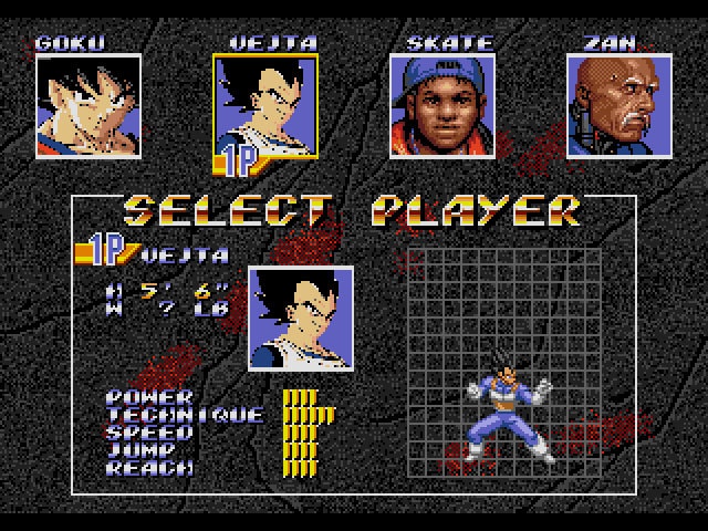 Dragon Ball Z in Streets of Rage 3 Sega Genesis Cart Game Beat 'em Up