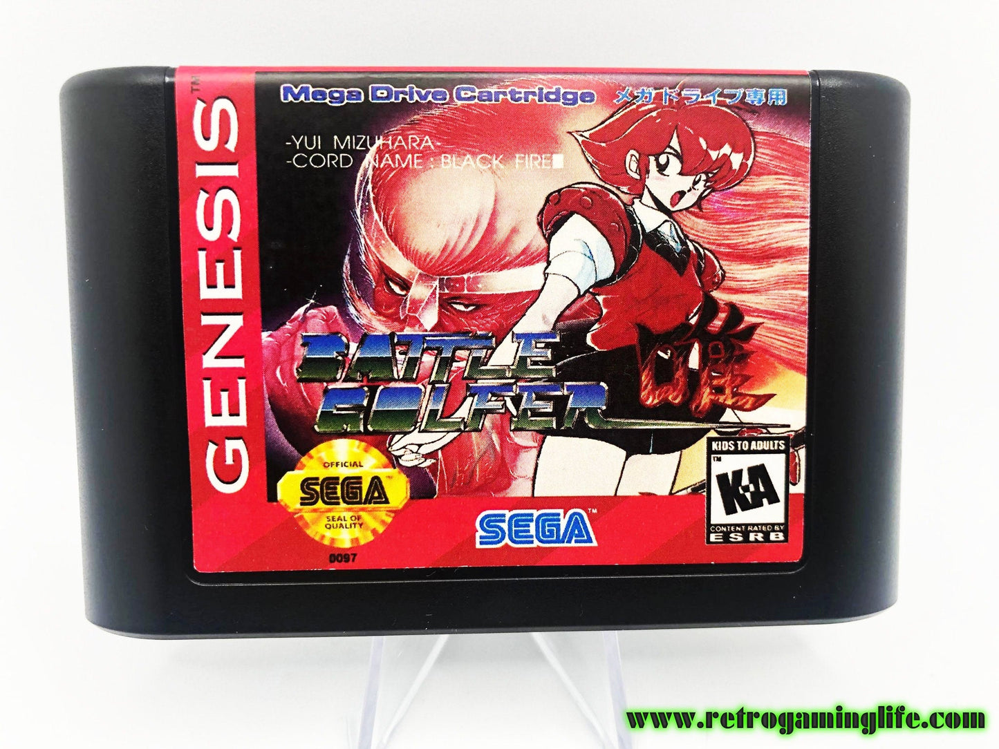 Battle Golfer Yui Sega Genesis English Repro Cart RPG