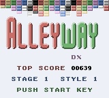 Alleyway DX Gameboy Game Cart Nintendo