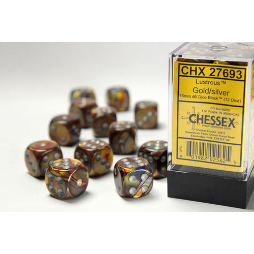 Chessex: D6 Lustrous DICE SET - 16MM