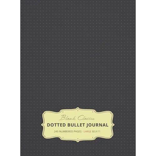 Large 8.5 x 11 Dotted Bullet Journal (Gray #2) Hardcover - 245 Numbered Pages