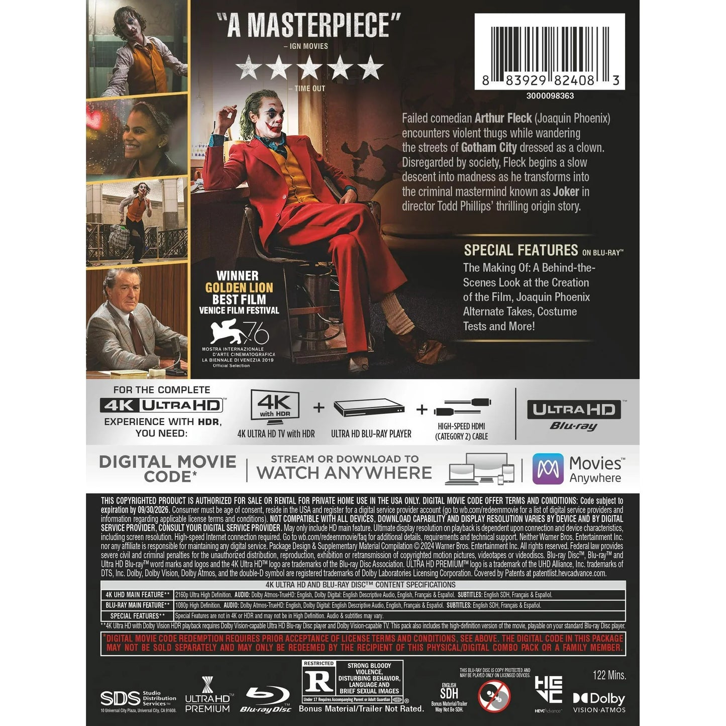 Joker - Limited Edition Steelbook (4K Ultra HD + Blu-ray + Digital)