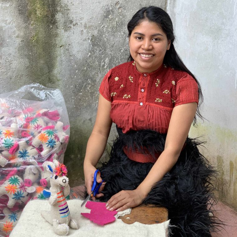 Lily the Unicorn: Repurposed Wool Boho Decor - Mexico