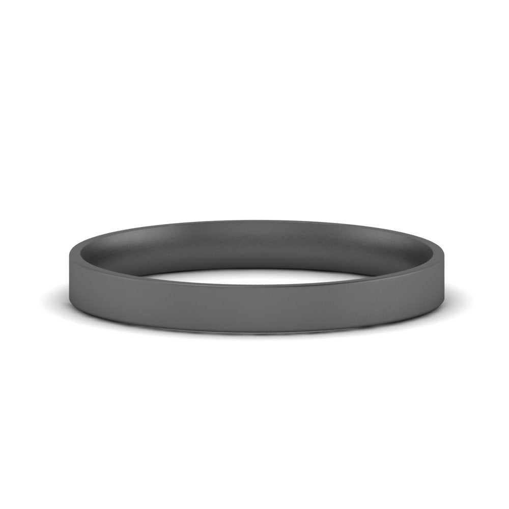 Light Weight Flat 4 mm Mens Wedding Band