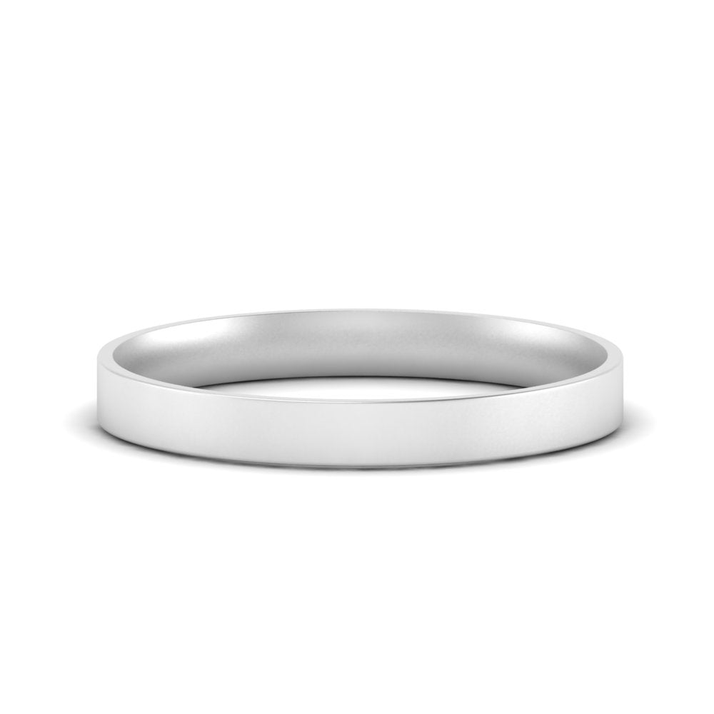 Light Weight Flat 4 mm Mens Wedding Band