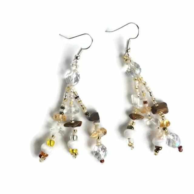 Luzy Seed Bead Dangly Earrings - Guatemala