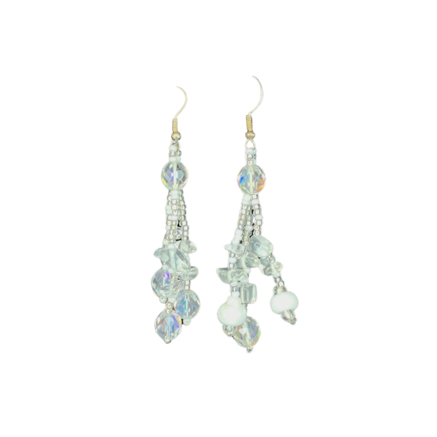 Luzy Seed Bead Dangly Earrings - Guatemala