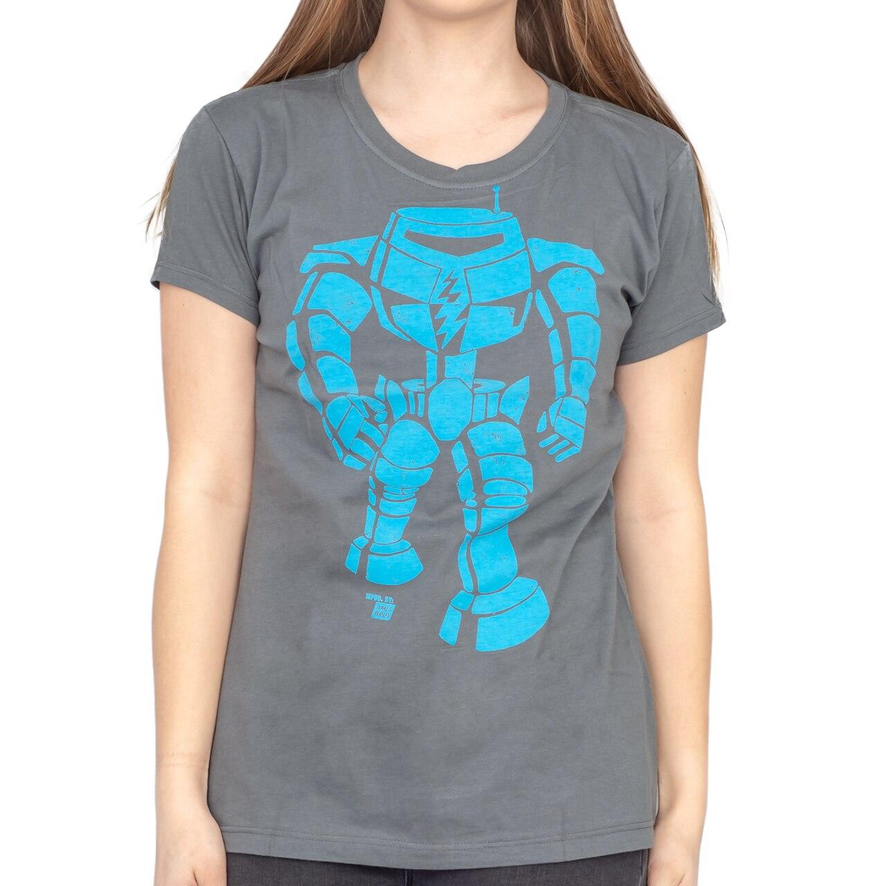 Man-Bot Vintage Graphic Charcoal JUNIORS T-shirt