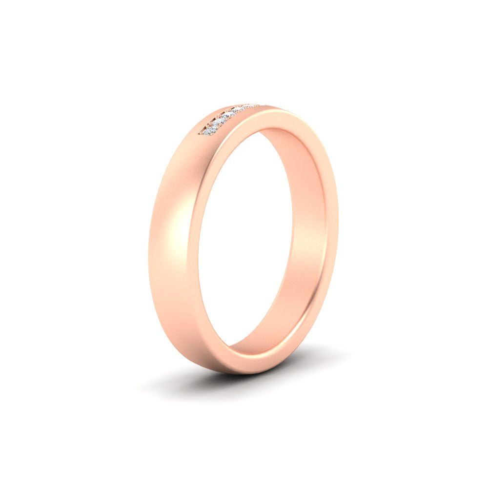 Mens 9 Stone Simple Diamond Band