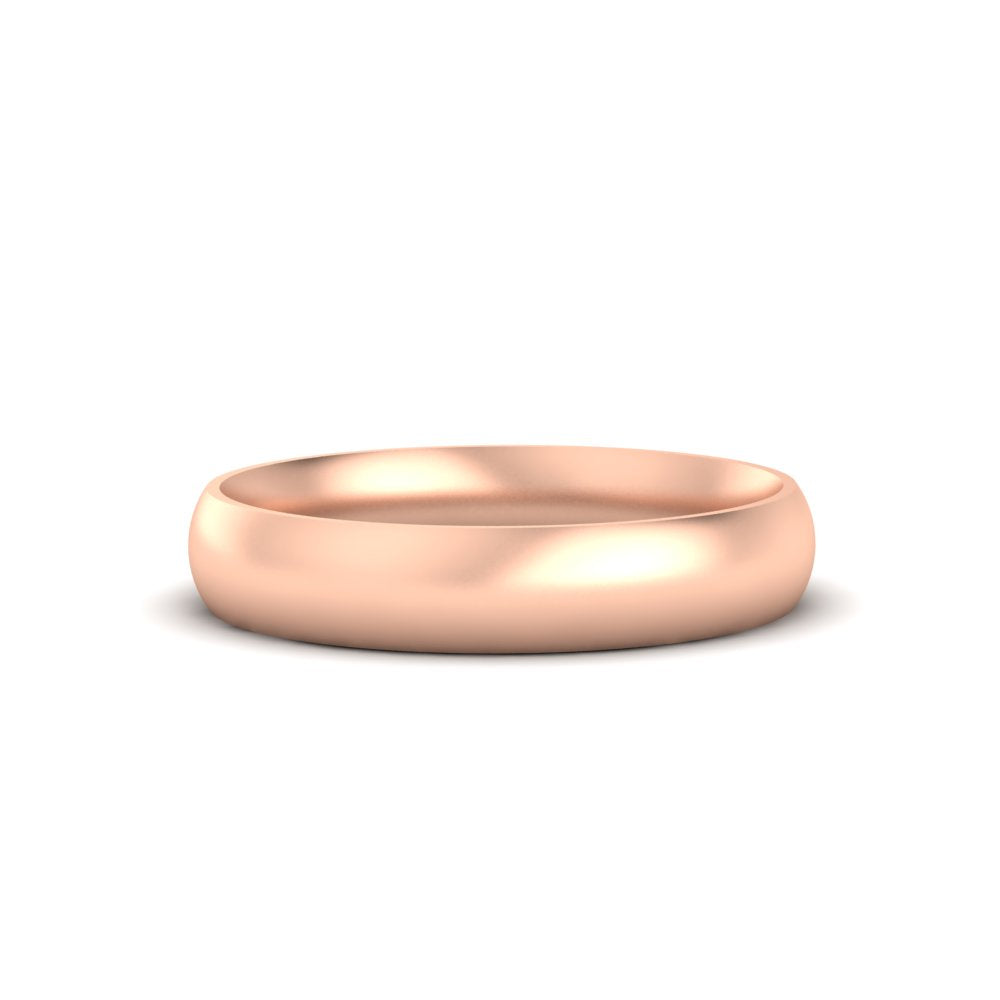 Minimalist 4mm Mens Wedding Band