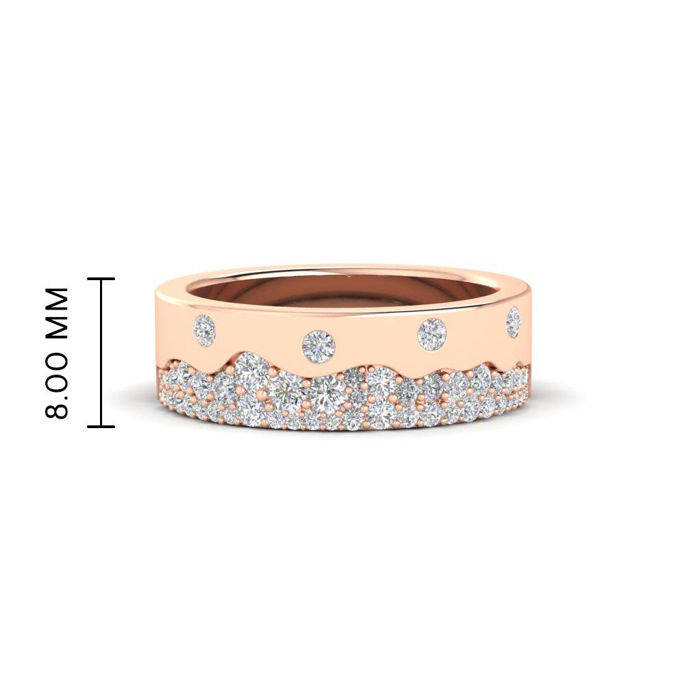 Mountain Stone Mens Wedding Ring