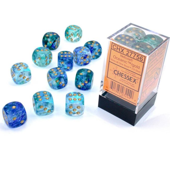 Chessex: D6  Nebula™ Dice sets - 12mm