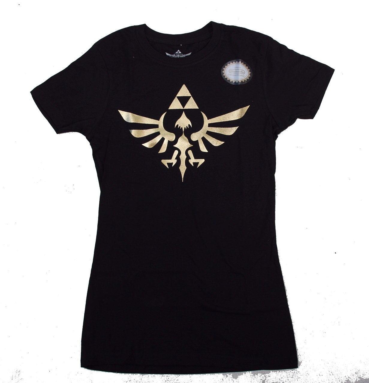 Nintendo Legend of Zelda Gold Foil Triforce Logo T-shirt