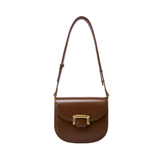 Original Women Bag  New Trendy High-end Wedding Bag Shoulder Bag Commuting Handbag Retro Style Saddle Bag