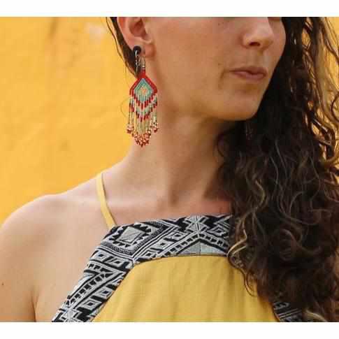 Alegria Seed Bead Earrings - Guatemala