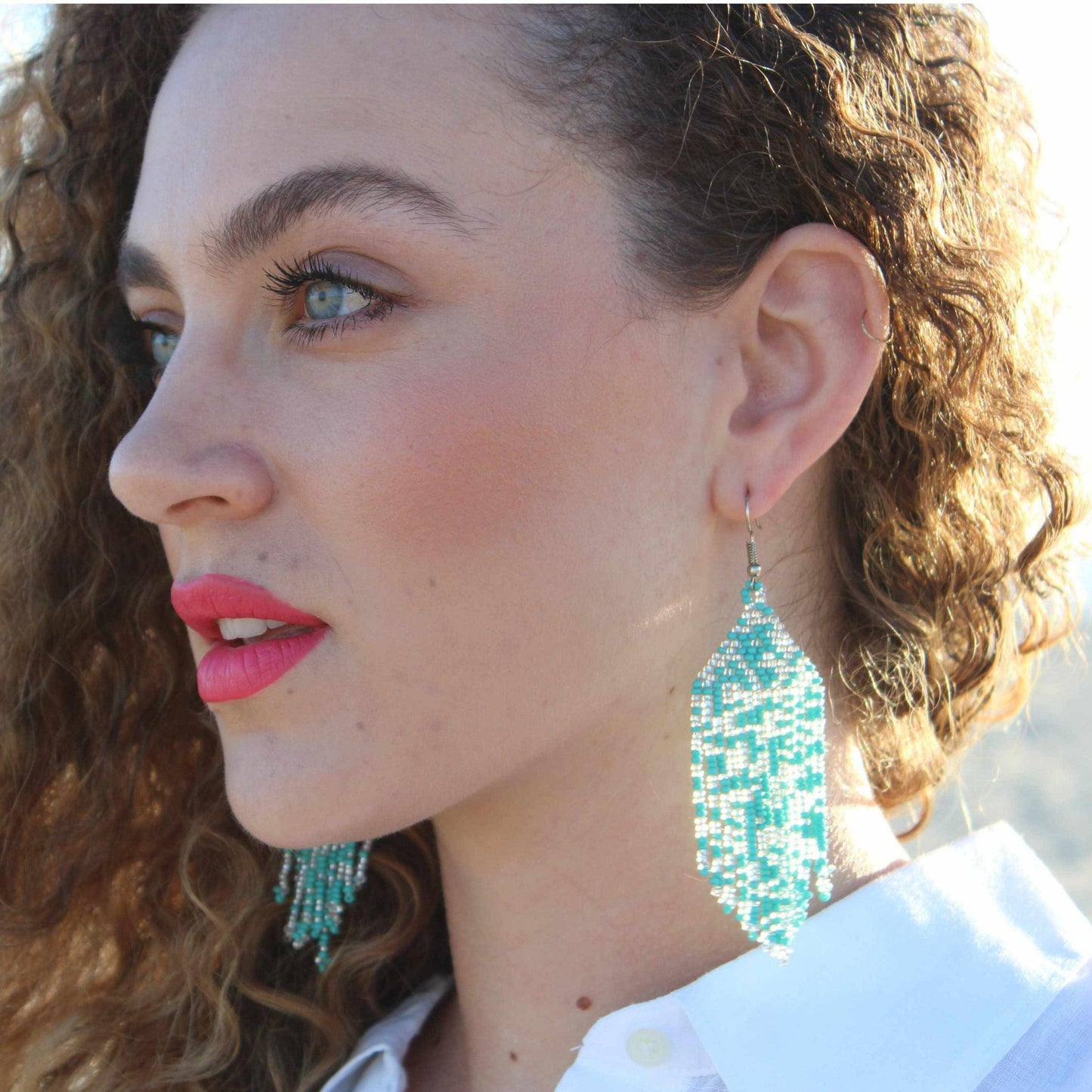 Alegria Seed Bead Earrings - Guatemala