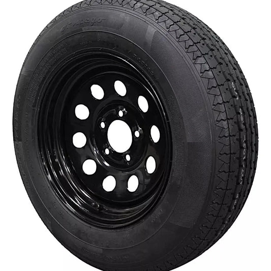 (Set of 2) Antego Tire and Wheel 205/75R15 Highway Terrain Trailer Tire & Wheel – 15.0-Inch Pre-Mounted Rim, 8-Ply-Ply Build, Perfect for Utility & Cargo Use | A15604510096108ST20575R15-B2