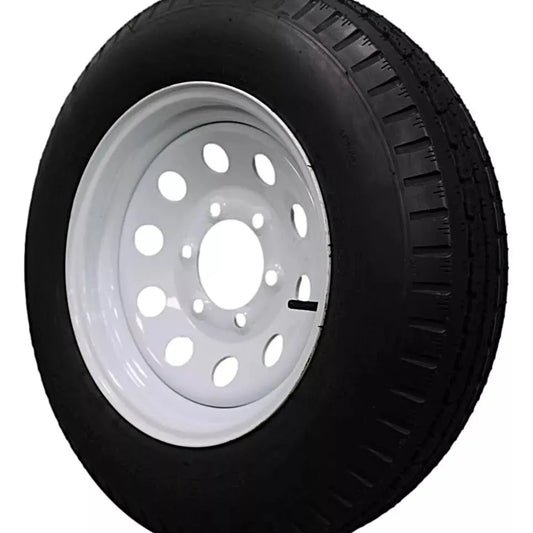 (Set of 4) Antego Tire and Wheel Heavy-Duty 205/75D15 Highway Terrain – 6-Ply-Ply, 15.0-Inch Wheel, Designed for Secure & Stable Towing | A15604520116206ST20575D15-B4