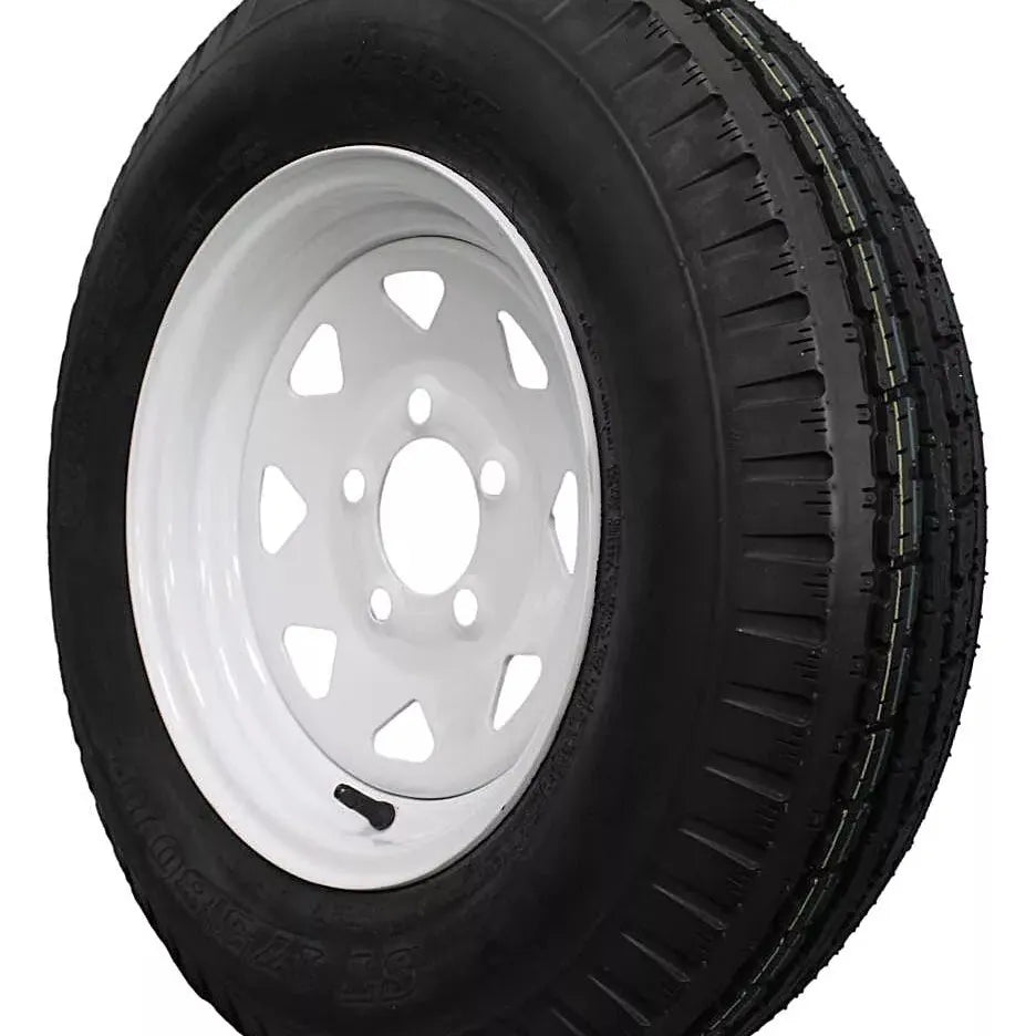(Single Assembly) Antego Tire and Wheel Heavy-Duty 175/80D13 Highway Terrain – 6-Ply-Ply, 13.0-Inch Wheel, Designed for Secure & Stable Towing | A130454510116206ST17580D13