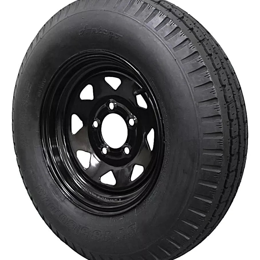 (Single Assembly) Antego Tire and Wheel  185/80D13 Highway Terrain Assembly – Optimized for High Load Performance, 13.0-Inch Rim, Load 94.0, Speed M | A130454510096206ST18580D13