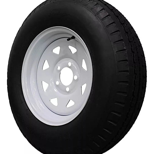 (Single Assembly) Antego Tire and Wheel  225/75D15 Highway Terrain – 15.0-Inch Rim, 8-Ply-Ply Strength, Load 113.0, Speed M – Heavy-Duty Trailer Tire | A15604500116208ST22575D15