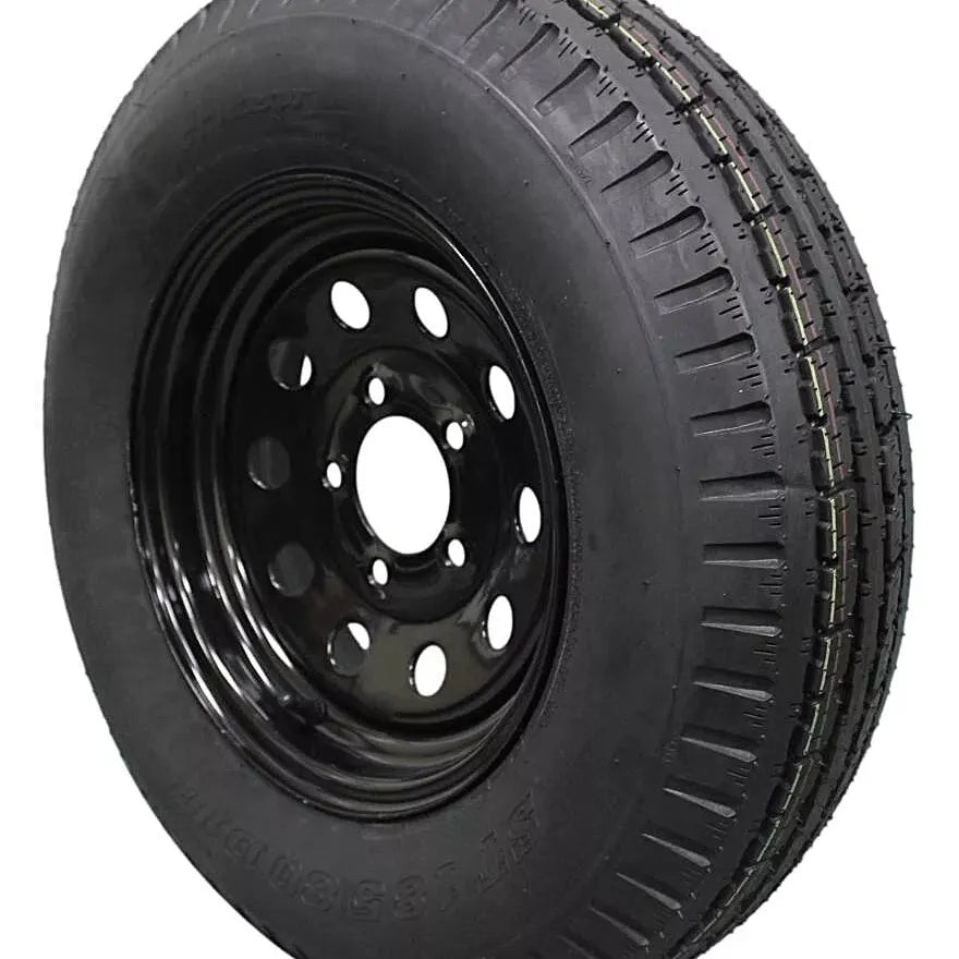 (Single Assembly) Antego Tire and Wheel Heavy-Duty 185/80D13 Highway Terrain – 8-Ply-Ply, 13.0-Inch Wheel, Designed for Secure & Stable Towing | A130454500096206ST18580D13