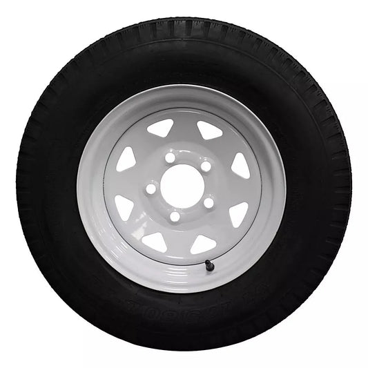 (Single Assembly) Antego Tire and Wheel Heavy-Duty 175/80D13 Highway Terrain – 6-Ply-Ply, 13.0-Inch Wheel, Designed for Secure & Stable Towing | A130454510116206ST17580D13