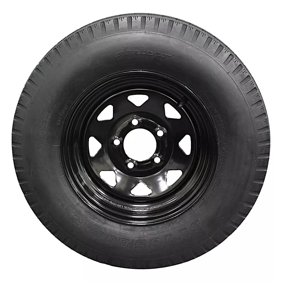 (Single Assembly) Antego Tire and Wheel  185/80D13 Highway Terrain Assembly – Optimized for High Load Performance, 13.0-Inch Rim, Load 94.0, Speed M | A130454510096206ST18580D13