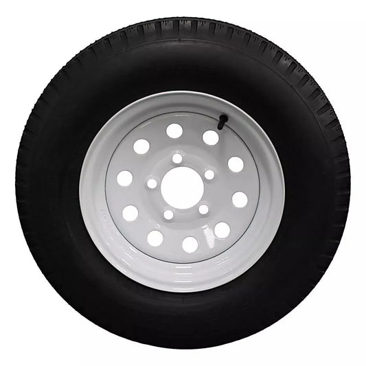 (Set of 2) Antego Tire and Wheel 185/80D13 Highway Terrain Trailer Tire & Wheel – 13.0-Inch Pre-Mounted Rim, 8-Ply-Ply Build, Perfect for Utility & Cargo Use | A130454500116206ST18580D13-B2