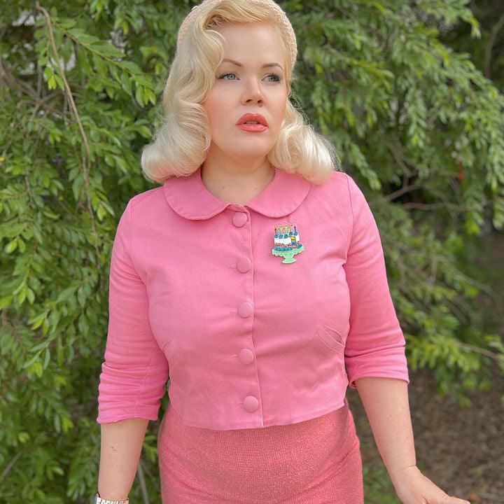 "Slice, Slice Baby" Birthday Cake Brooch by Lipstick & Chrome x Club Eggie