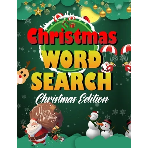 Christmas word search.: Easy Large Print Puzzle Book for Adults, Kids & Everyone for the 25 Days of Christmas.