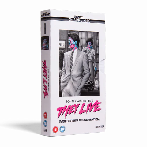 Vice Press: They Live VHS (We Sleep White Tape Slip Case Edition) Limited Edition /500