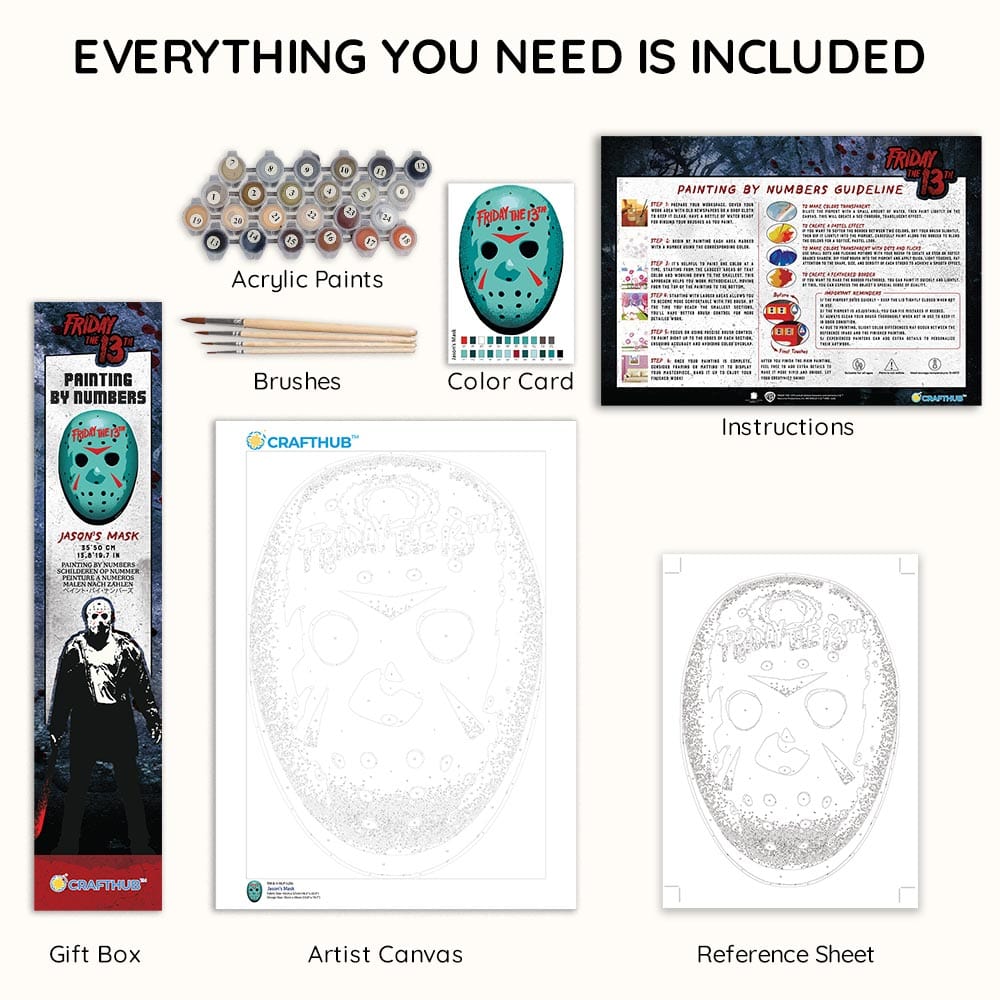 Jason's Mask - Paint By Numbers Kit