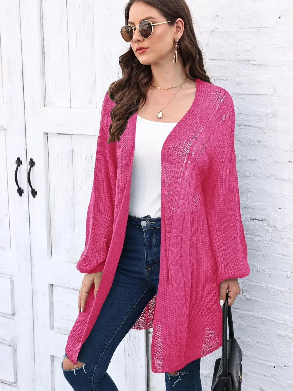 Women's Spring and Autumn New Woven Sweater Loose Casual Sweater Jacket