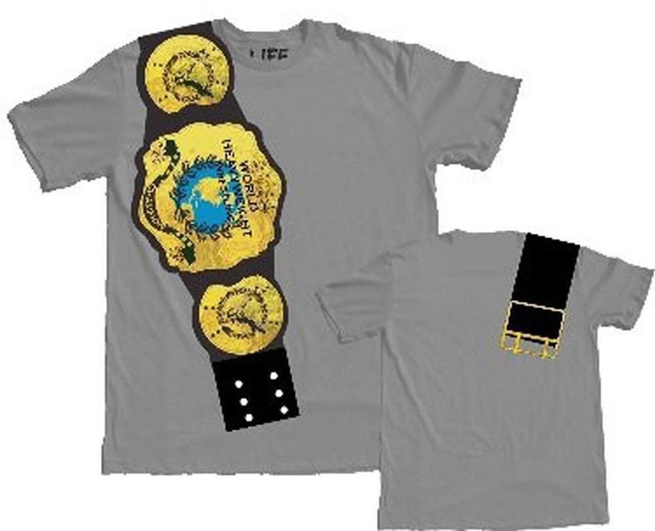 World Heavyweight Champion Belt on Shoulder T-shirt
